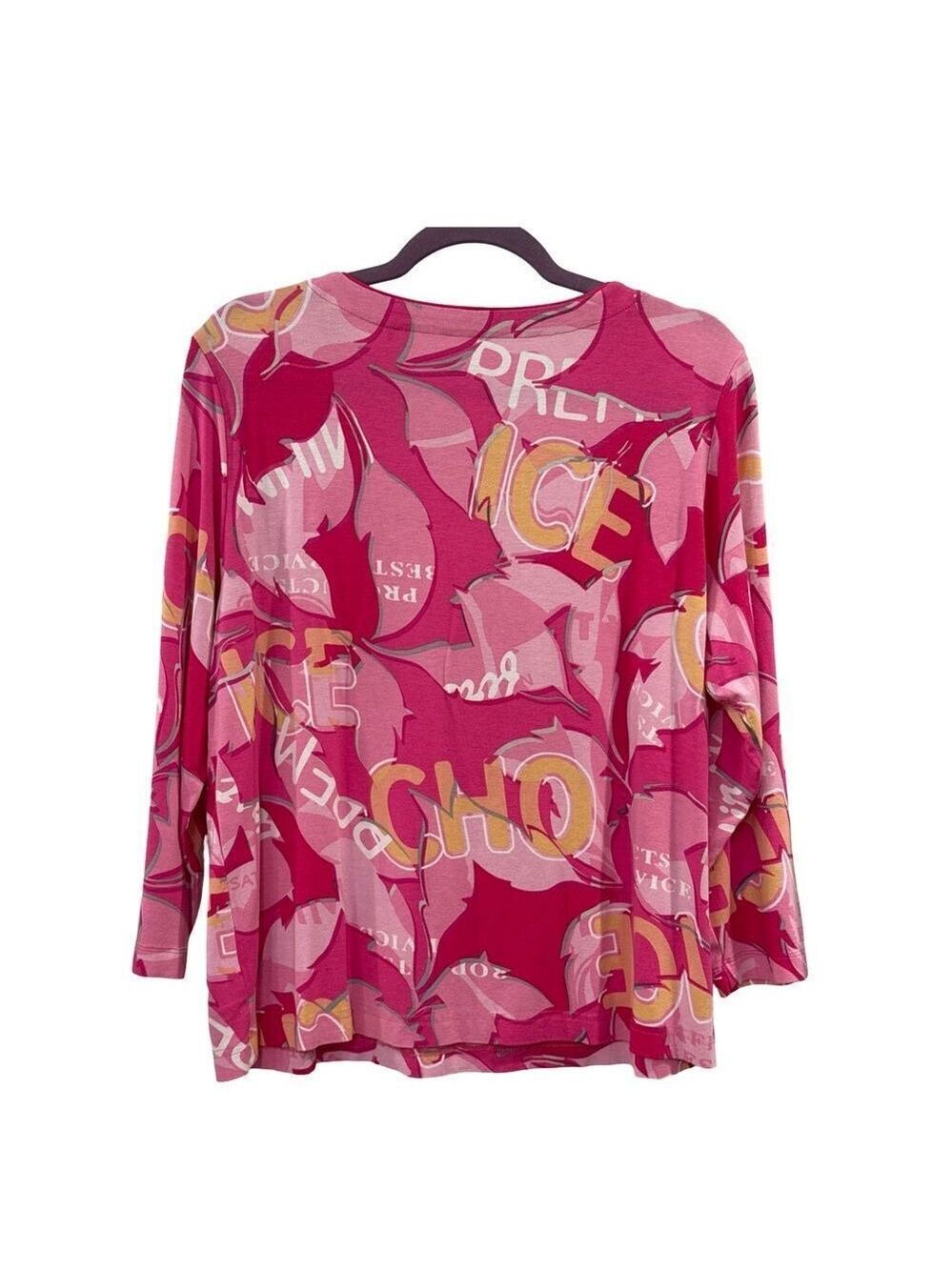 Rabe Magenta Floral Print Top. - Picture 3 of 9